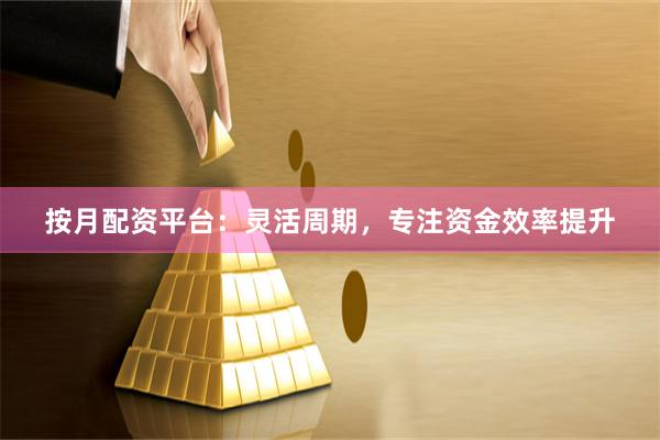按月配资平台：灵活周期，专注资金效率提升