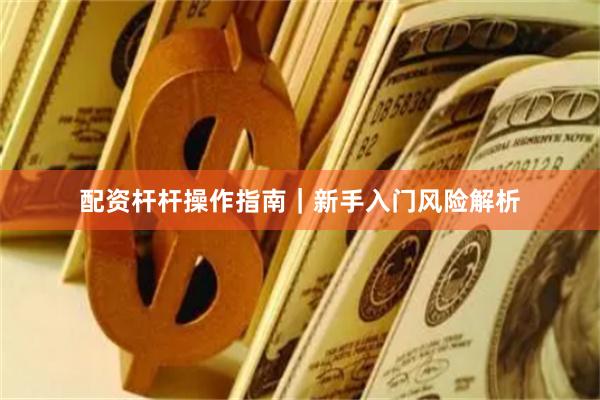 配资杆杆操作指南｜新手入门风险解析